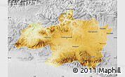 Physical Map of Borjbouarirej, lighten, desaturated