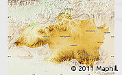 Physical Map of Borjbouarirej, lighten