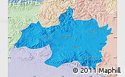 Political Map of Borjbouarirej, lighten