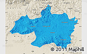 Political Map of Borjbouarirej, shaded relief outside
