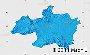 Political Map of Borjbouarirej, single color outside