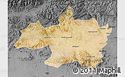 Satellite Map of Borjbouarirej, darken, desaturated