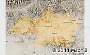 Satellite Map of Borjbouarirej, semi-desaturated