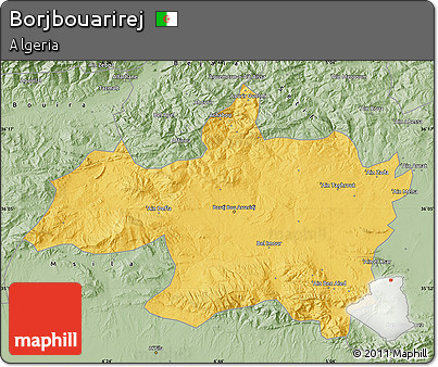 Savanna Style Map of Borjbouarirej