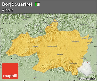 Savanna Style Map of Borjbouarirej
