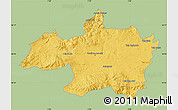 Savanna Style Map of Borjbouarirej, single color outside