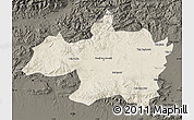 Shaded Relief Map of Borjbouarirej, darken