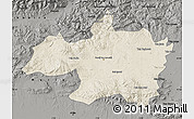 Shaded Relief Map of Borjbouarirej, darken, semi-desaturated