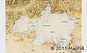 Shaded Relief Map of Borjbouarirej, satellite outside