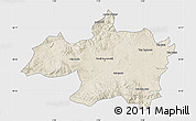 Shaded Relief Map of Borjbouarirej, single color outside
