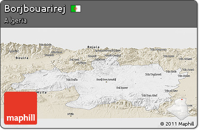 Classic Style Panoramic Map of Borjbouarirej