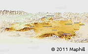 Physical Panoramic Map of Borjbouarirej, lighten