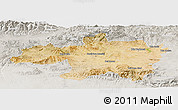 Satellite Panoramic Map of Borjbouarirej, lighten, semi-desaturated
