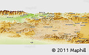 Satellite Panoramic Map of Borjbouarirej, physical outside