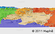 Satellite Panoramic Map of Borjbouarirej, political outside