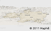 Shaded Relief Panoramic Map of Borjbouarirej, lighten