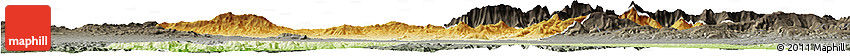 Physical Horizon Map of Bouira, darken, semi-desaturated