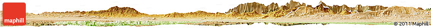 Physical Horizon Map of Bouira, satellite outside