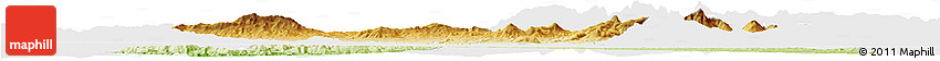 Physical Horizon Map of Bouira, single color outside