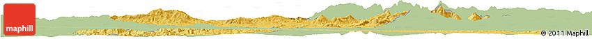 Savanna Style Horizon Map of Bouira, single color outside
