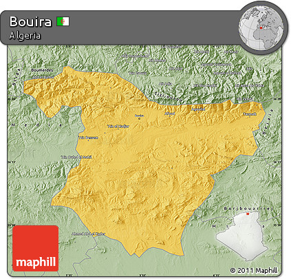 Savanna Style Map of Bouira