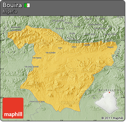Savanna Style Map of Bouira