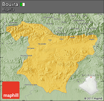 Savanna Style Map of Bouira