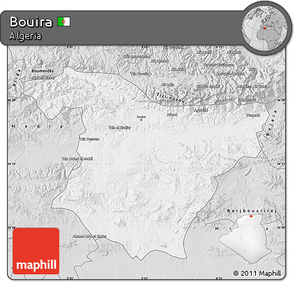 Silver Style Map of Bouira