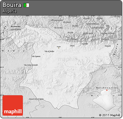 Silver Style Map of Bouira