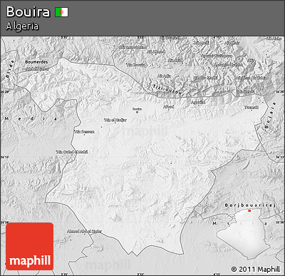 Silver Style Map of Bouira
