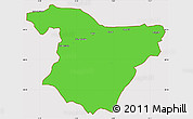 Political Simple Map of Bouira, cropped outside