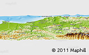 Physical Panoramic Map of Boumerdes