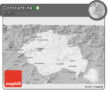 Gray 3D Map of Constantine