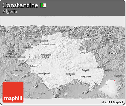 Gray 3D Map of Constantine