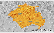 Political 3D Map of Constantine, lighten, desaturated