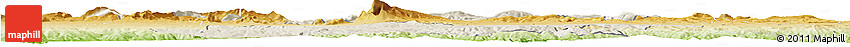 Shaded Relief Horizon Map of Constantine, physical outside