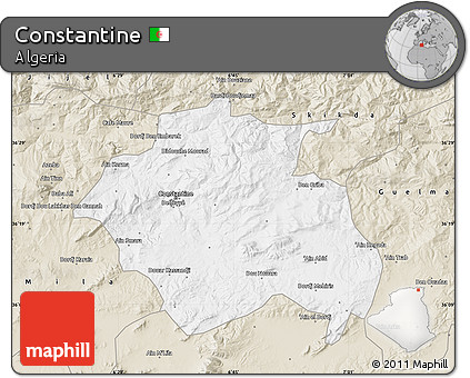 Classic Style Map of Constantine