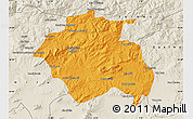 Political Map of Constantine, shaded relief outside