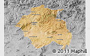 Satellite Map of Constantine, desaturated