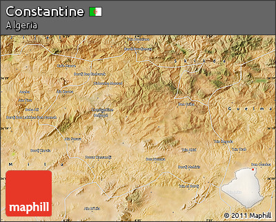 Satellite Map of Constantine