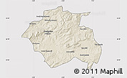 Shaded Relief Map of Constantine, cropped outside