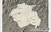 Shaded Relief Map of Constantine, darken