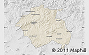 Shaded Relief Map of Constantine, lighten, desaturated