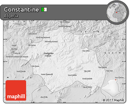 Silver Style Map of Constantine
