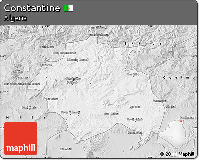 Silver Style Map of Constantine