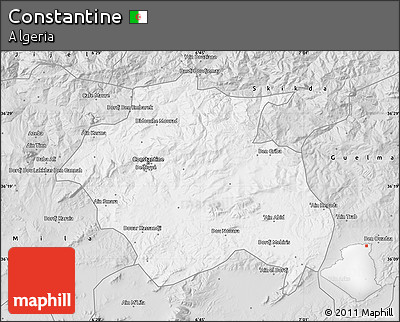 Silver Style Map of Constantine