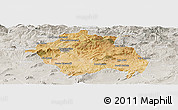 Satellite Panoramic Map of Constantine, lighten, semi-desaturated