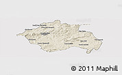 Shaded Relief Panoramic Map of Constantine, cropped outside