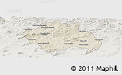 Shaded Relief Panoramic Map of Constantine, lighten