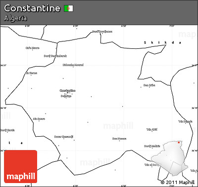 Blank Simple Map of Constantine